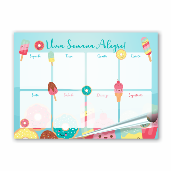 Planner Doces Delícias - 6 unidades