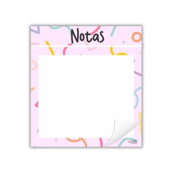 Bloquinho Notas Colorida - 11x12 cm - 10 Unidades