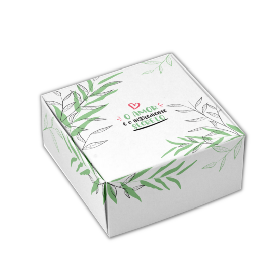 Caixa para 4 doces Amor ingrediente secreto - 36 unidades