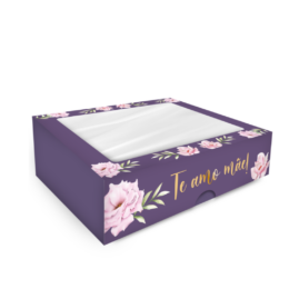 Caixa para 12 doces Te amo mãe! - 24 unidades
