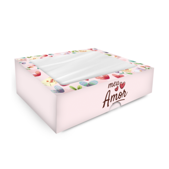 Caixa para 12 doces Meu amor - 24 unidades