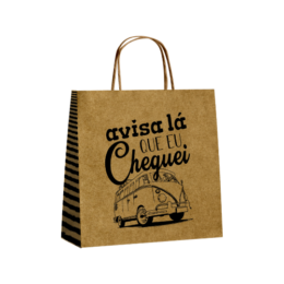 Sacola Kraft Delivery Kombi - MD 02 - 31x31x19 cm - 25 unidades
