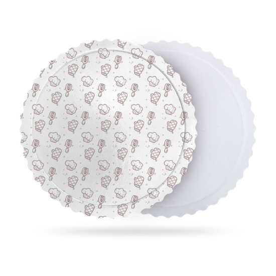 Cake Board Premium 20 cm Estampado - 10 unidades