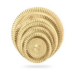 Prato Laminado 06 (24 cm) Dourado - 20 unidades